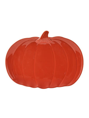 George Home Orange Shaped Pumpkin Plate