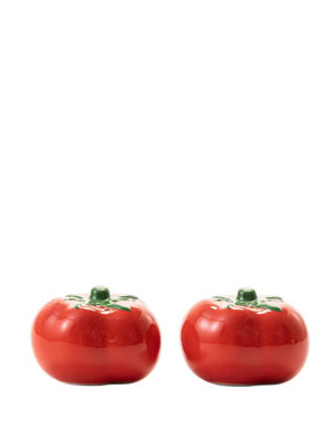 ASDA Red Tomato Shaped Salt & Pepper Set