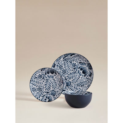 ASDA Blue Floral Dinner Set - 12 Piece