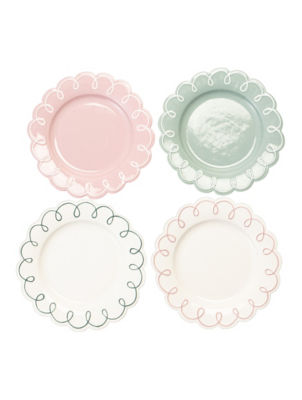 ASDA Scallop Plates