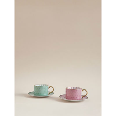 ASDA Pink Cup & Saucer Set