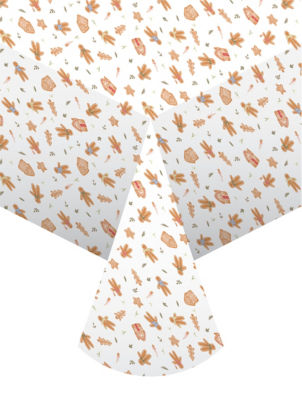 ASDA Green Gingerbread Wipeclean Tablecloth