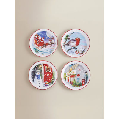 ASDA Christmas Scene Dinner Plates