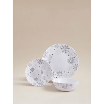 George Home Snowflake Dinner Set - 12 Piece