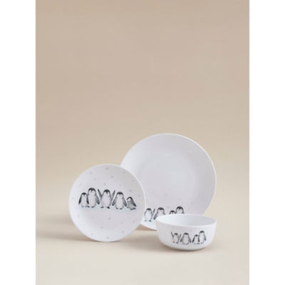 George Home White Penguin Dinner Set - 12 Piece