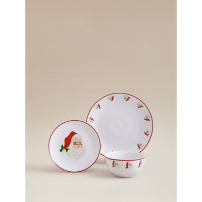 George Home White Santa Dinner Set - 12 Piece