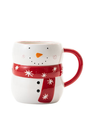 ASDA Snowman Shaped Mug