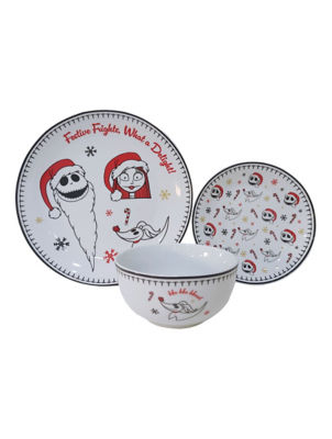 ASDA Red Nightmare Before Christmas Dinner Set - 12 Piece