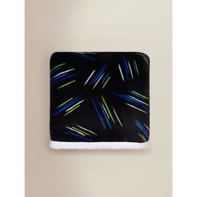ASDA Black Gaming Sherpa Blanket - 120cm x 150cm
