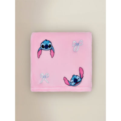 ASDA Disney Stitch Bows Fleece Blanket - 120 x 150cm