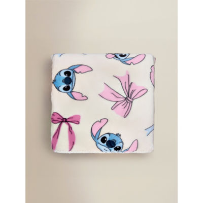 ASDA Disney Stitch Bows Sherpa Blanket  - 120 x 150cm