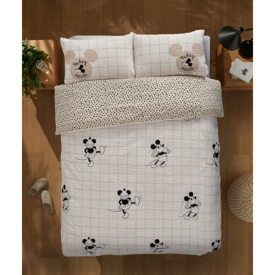 George Home Disney Mickey Mouse Checkerboard Duvet Set King