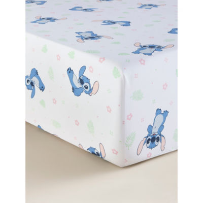 George Home Disney Stitch Floral Easycare Fitted Sheet - Double