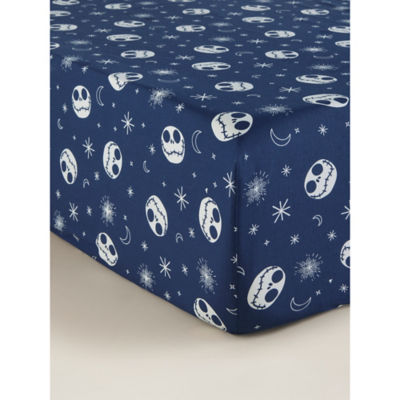 George Home Disney Nightmare Before Christmas Navy Fitted Sheet - Double