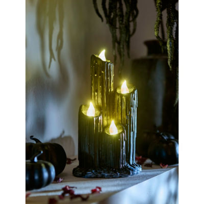 ASDA Halloween Black Candle
