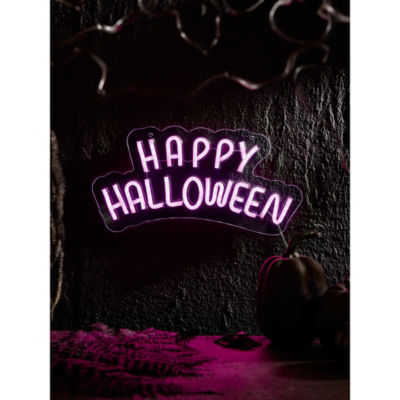 ASDA Happy Halloween Light Up Neon Sign