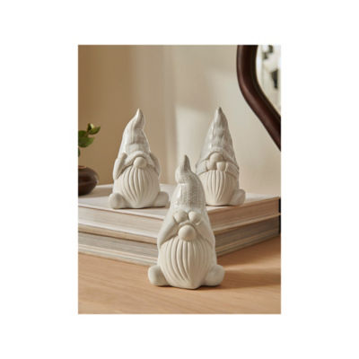 Cream Hear, See, Speak No Evil Ceramic Gonks - Set of 3 - ASDA