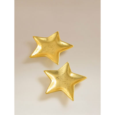 ASDA Gold-Tone Stars-Shaped Ceramic Trinket Dish