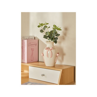 George Home White Bow Detail Vase