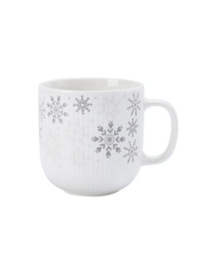 ASDA Ribbed Snowflake Mug