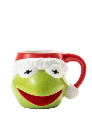 ASDA Christmas Green Kermit Shaped Mug