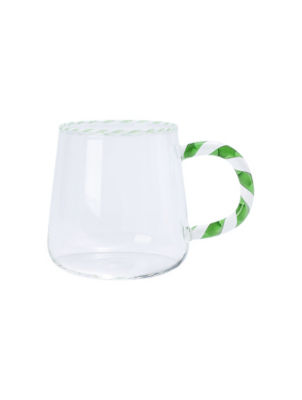 ASDA Green Candy Cane Tea Mug