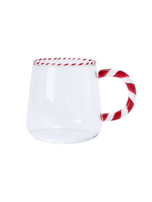 ASDA Red Candy Cane Tea Mug