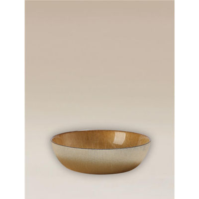 ASDA Gold-Tone Glass Serving Bowl
