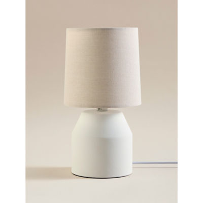 George Home Small Ceramic Table Lamp Cream