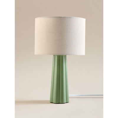 George Home Large Ceramic Table Lamp Green