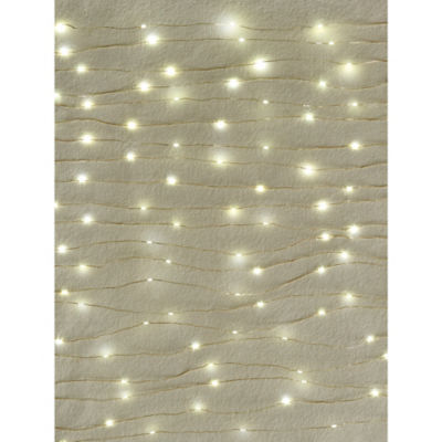 George Home Gold-Tone Rice String Lights 100 Piece