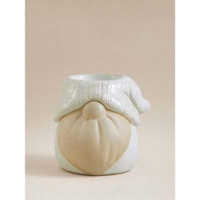 ASDA White Ceramic Gonk Tealight Holder