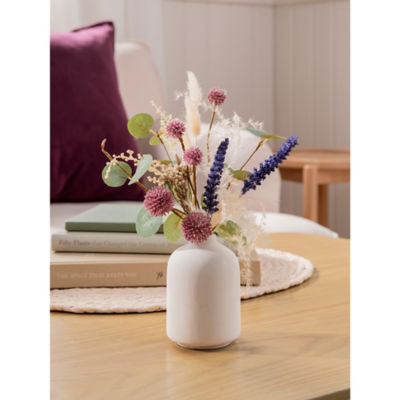 ASDA Stacey Solomon Artificial Mini Floral In Cream Vase