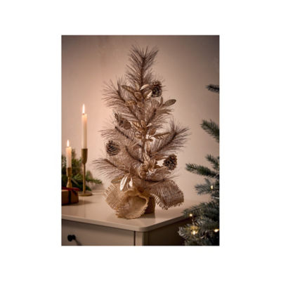 ASDA GOLD TABLE TOP TREE