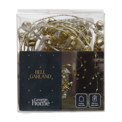 ASDA Gold Bell String Light White Warm Led Lights