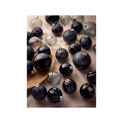 ASDA GH BLACK BAUBLES
