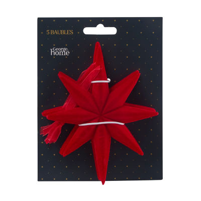 ASDA GH FLOCKED BAUBLES