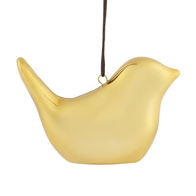 ASDA Ceramic Gold Bird Bauble