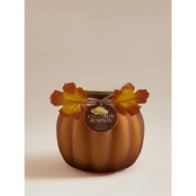 George Home XL Glass Pumpkin Candle