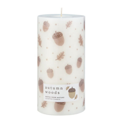 ASDA Acorn Pillar Candle