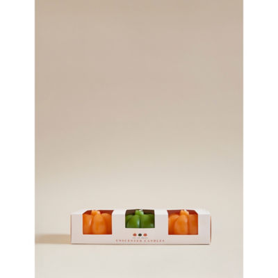 George Home Orange Pumpkin Candle Gift Set