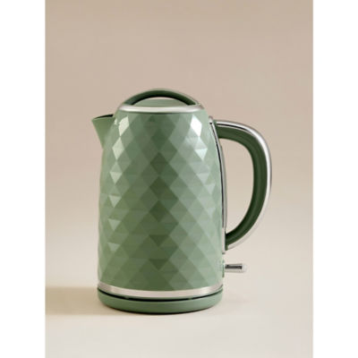 ASDA Green Fast Boil Diamond Textured Kettle 1.7L
