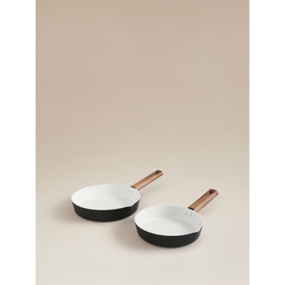 ASDA Black Simplicity 2 Piece Frying Pan Set