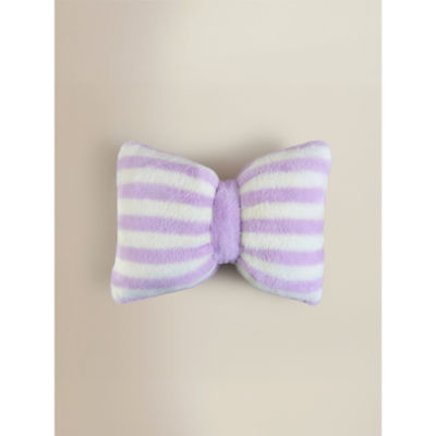 ASDA Pink & White Striped 3D Bow-Shaped Cushion