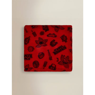 ASDA Stranger Things Red Fleece Blanket - 120cm x 150cm