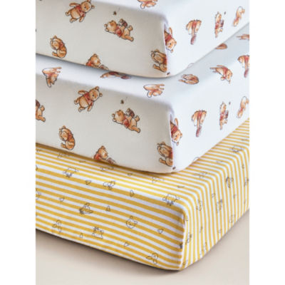 ASDA Disney Winnie the Pooh Jersey Cotton Moses Sheets - Set of 3