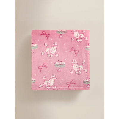 George Home French Poodle Supersoft Throw - 150 x 120cm