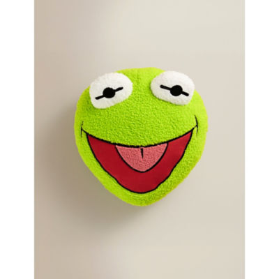 George Home Disney Kermit Green Character-Shaped Cushion