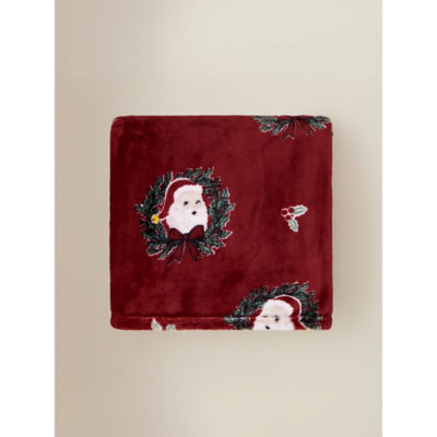 ASDA Santa Wreath Super Soft Throw 120x150cm