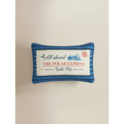 ASDA Blue Christmas Polar Express Cushion
